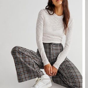 Free People Plaid Jules Pants